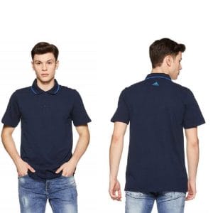 Adidas-Polo-Poly-Cotton-T-Shirt-CD1486-Navy